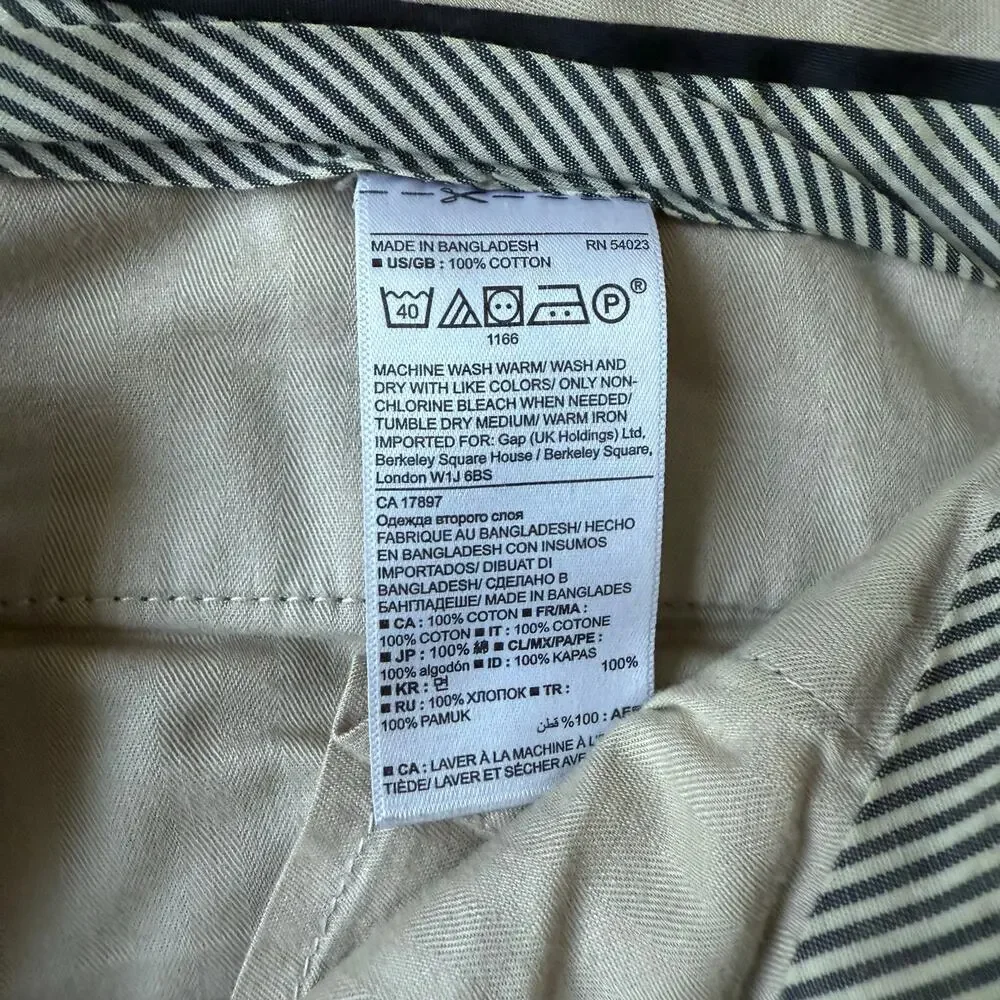Banana Republic Emerson Chino Olive Green Pants Size 32 x 34 Casual Preppy